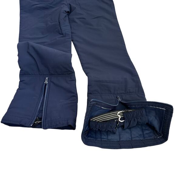 Vintage Klepper Germany Women M Navy Blue Ski Bib Pants Snow Overalls Waterproof - Picture 9 of 12